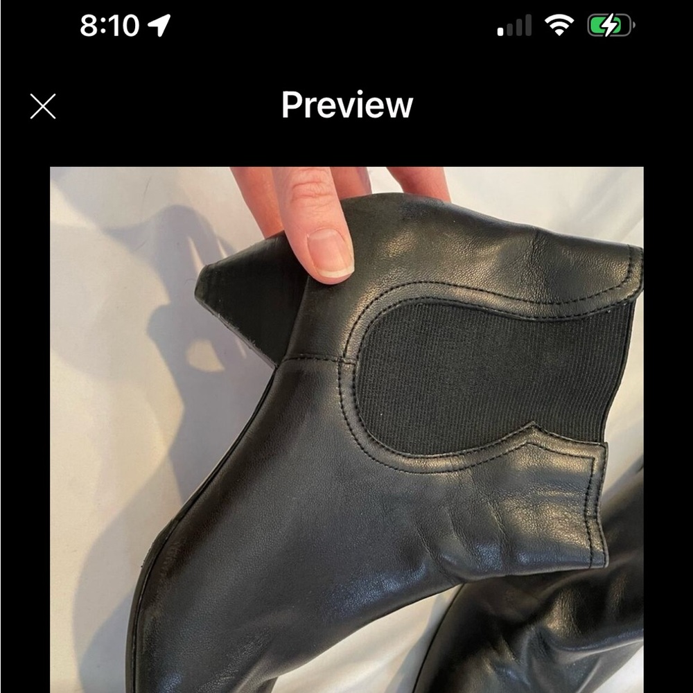 Joie Black Kitten Heel Ankle Boots - Picture 3 of 6